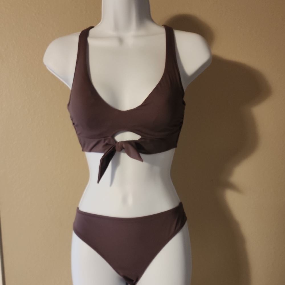 Shade & Shore Plum Racerback Bikini Set